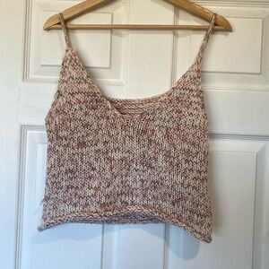 Hand Knitted Cropped Tank Top